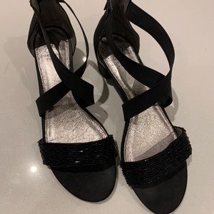 Black Beaded Adrianna Papell womens shoes